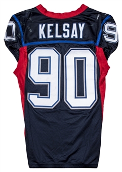 2008 Chris Kelsay Game Used Buffalo Bills Home Jersey (NFL/PSA)